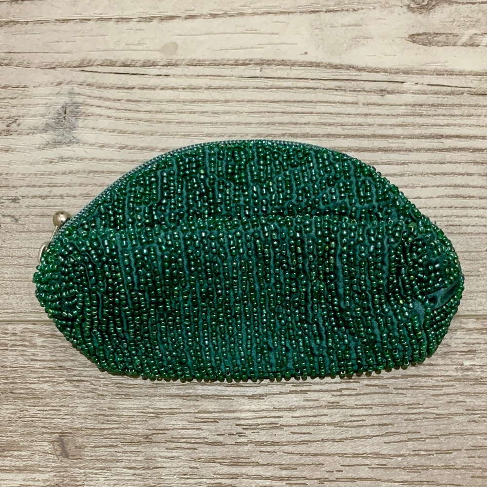 Chan Luu Beaded Pouch - Green